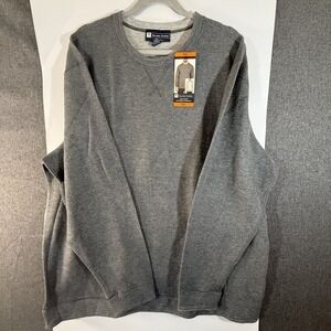 Island Sands Shirt Mens Reversible Crew Neck Sweater Long Sleeve Gray XXL NWT